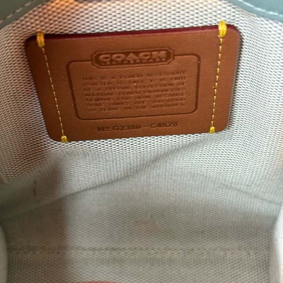 Coach Blue Leather Tote Bag - Picture 5 of 5